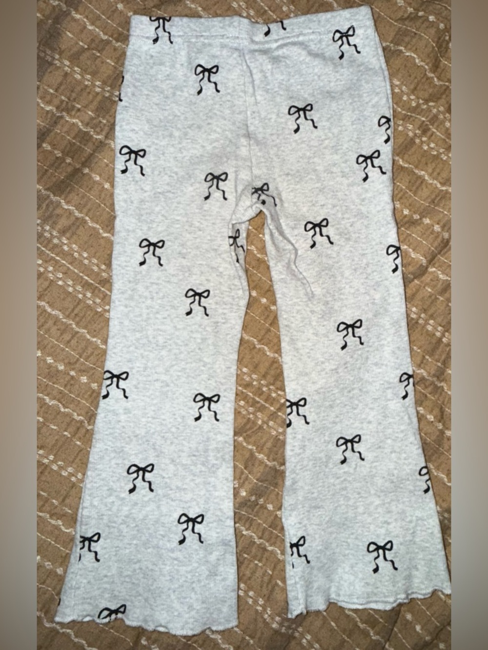 Girls Bow Pattern Pants - Picture 2 of 3